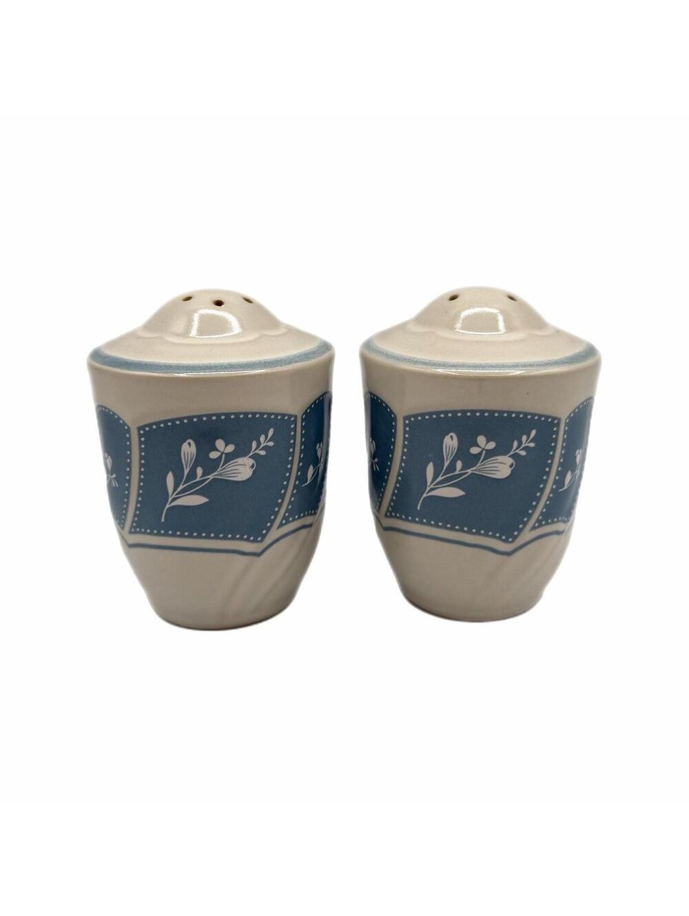 Vintage Noritake Victory Blue Salt & Pepper Shakers